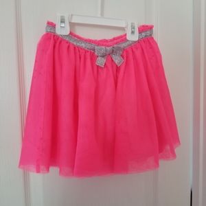 Girls bright pink skirt